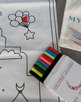 Tapis de prière pour enfants à colorier avec stylos
